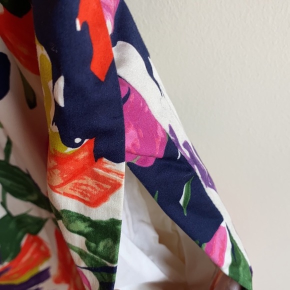 J.Crew Factory Colorful Floral Sheath Dress Size 8 - Picture 5 of 9